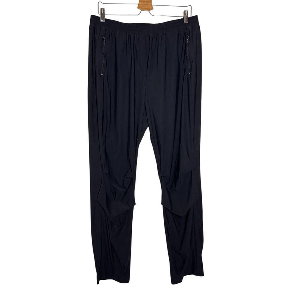 Lisa Bayne Black Pull On Travel Casual Minimalist Lagenlook Vida Pants XL